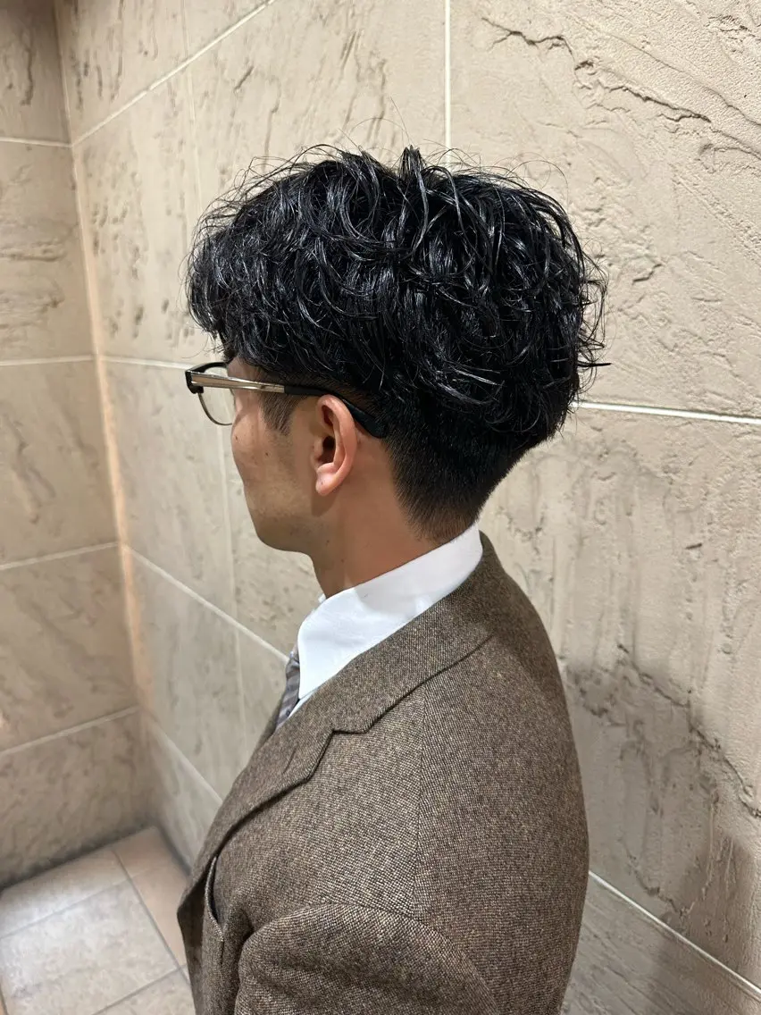 ショート パーマ メンズ 溜一太/似合わせ/ メンズカットのヘアスタイル
