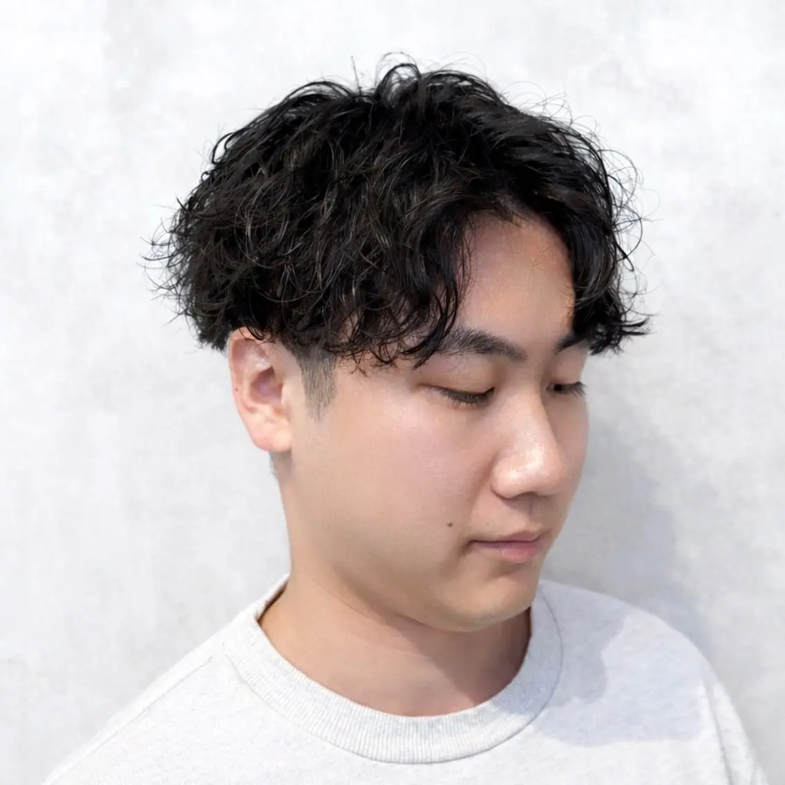 ショート パーマ メンズ カット パーマ スナップフォト確認 お願いします!竹内のヘアスタイル