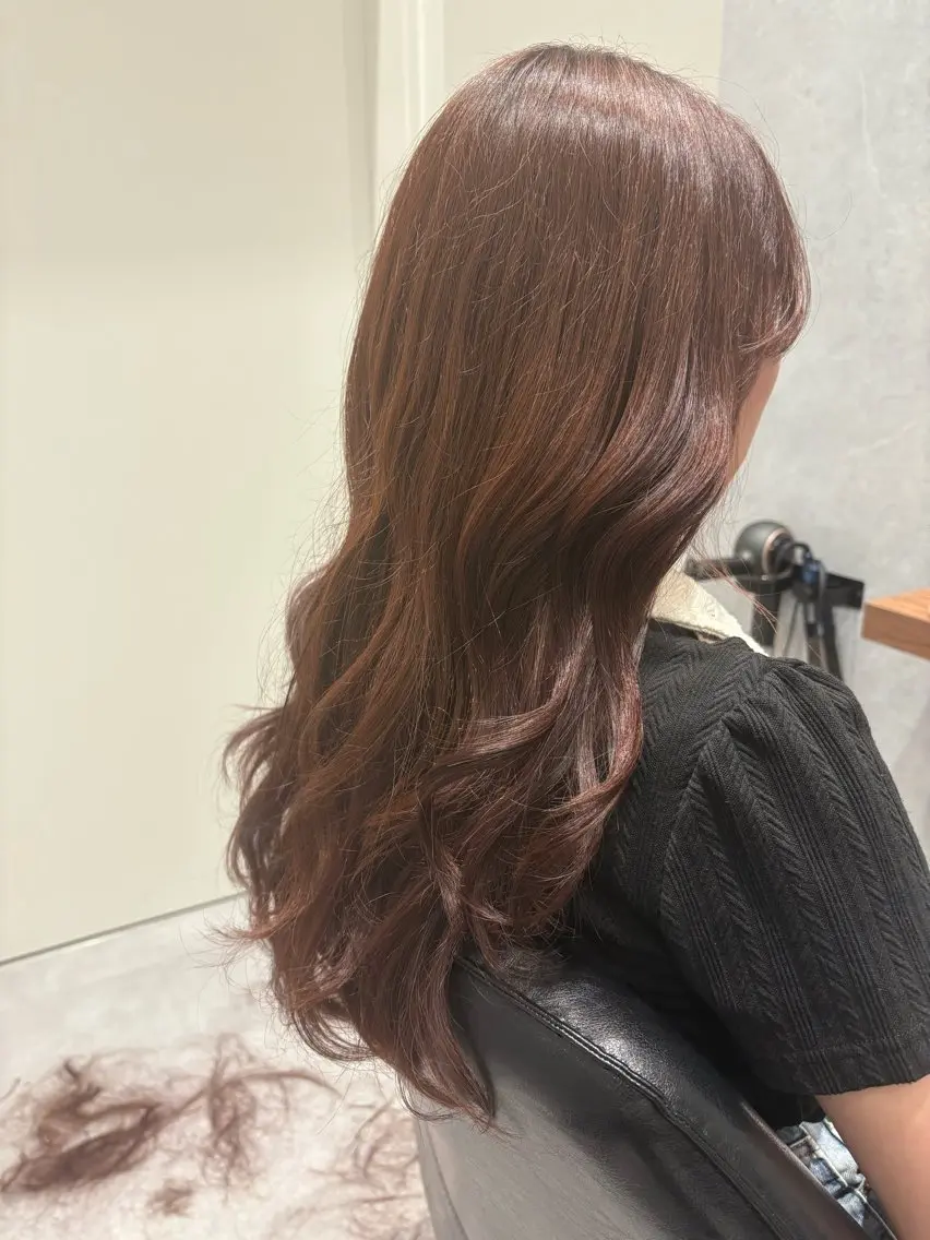 ロング ロング 髙田 千華 髪質改善ストレートのヘアスタイル