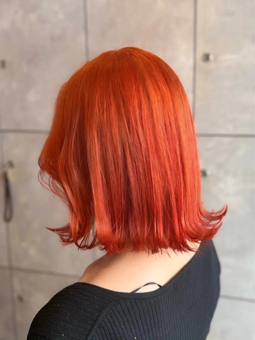 ミディアム カラー ヘアアレンジ 🎀ハイトーン・艶 カラー HANA🎀のヘアスタイル