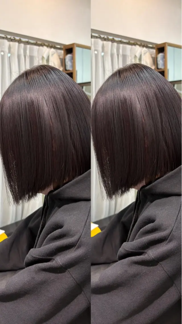 カラー レッドカラー ヘアカラー なんば、心斎橋🍓 ハイトーンnicoのヘアスタイル