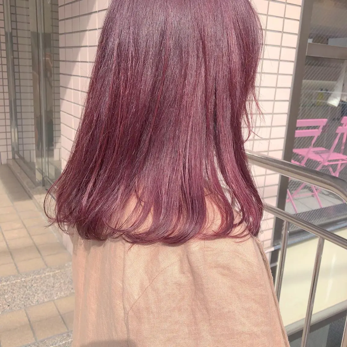 ミディアム カラー パーマ ヘアアレンジ メンズ ネイル マツエク・マツパ 天神レイヤーカット No.1💖マユカのヘアスタイル