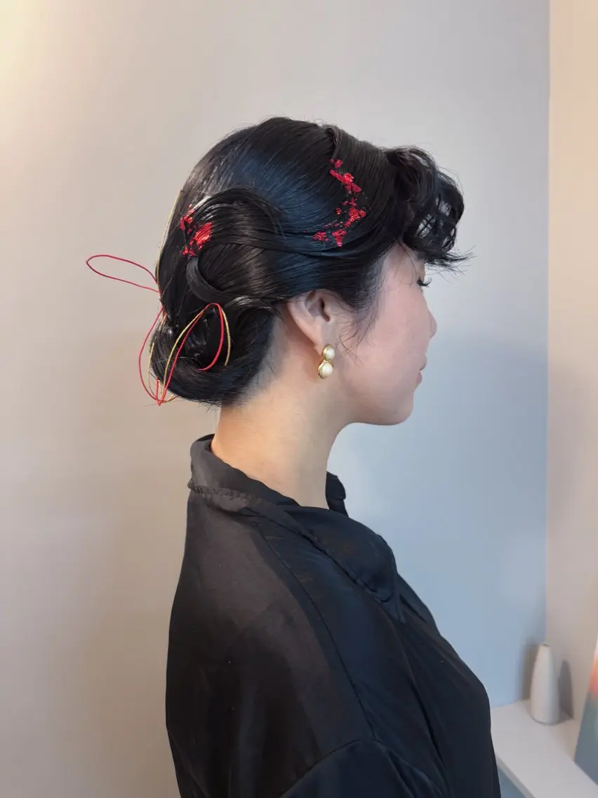 ミディアム ヘアアレンジ ボブ casey mayuのヘアスタイル
