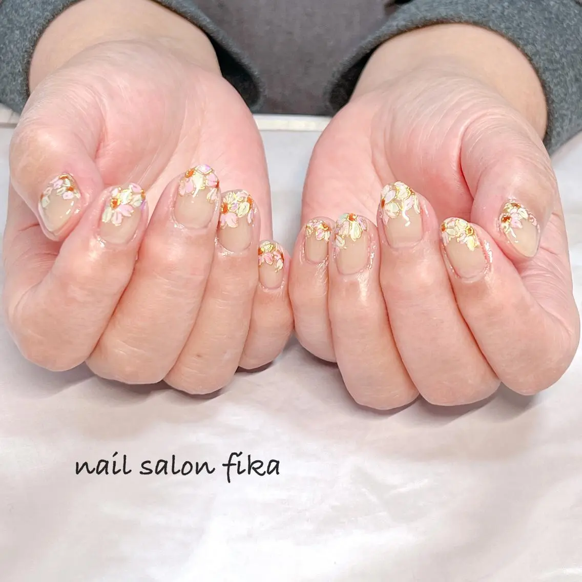 ネイル 春ネイル nail salon fikaのネイルデザイン
