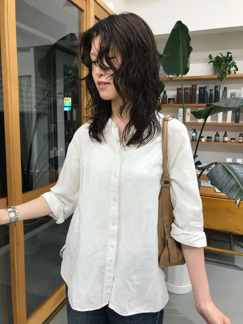 ミディアム パーマ 【HI / YA】 ｓｕｚｕのヘアスタイル
