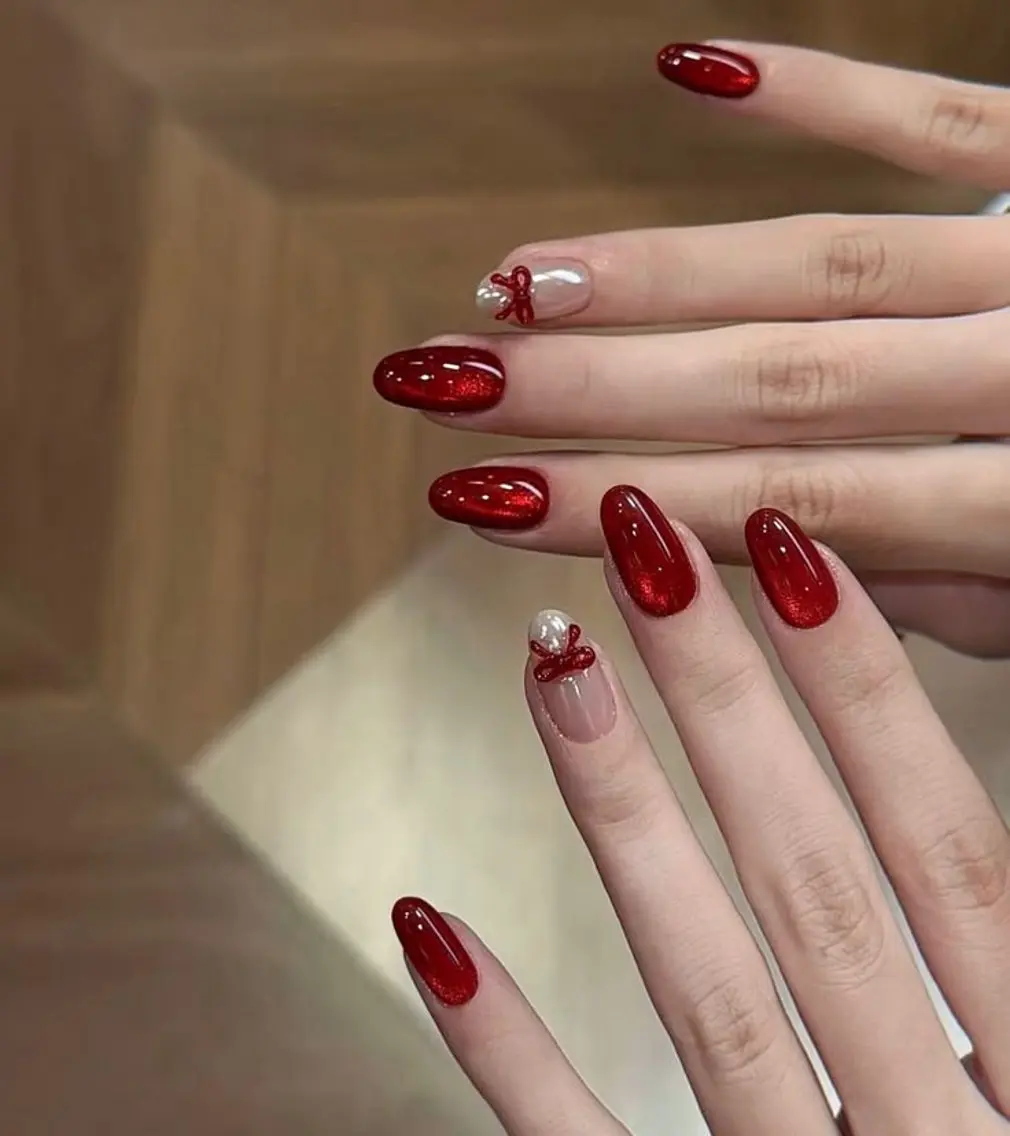 ネイル 長さ出し フレンチネイル グラデーション 韓国ネイル マグネットネイル ハンドネイル BT HEAVEN nailのネイルデザイン