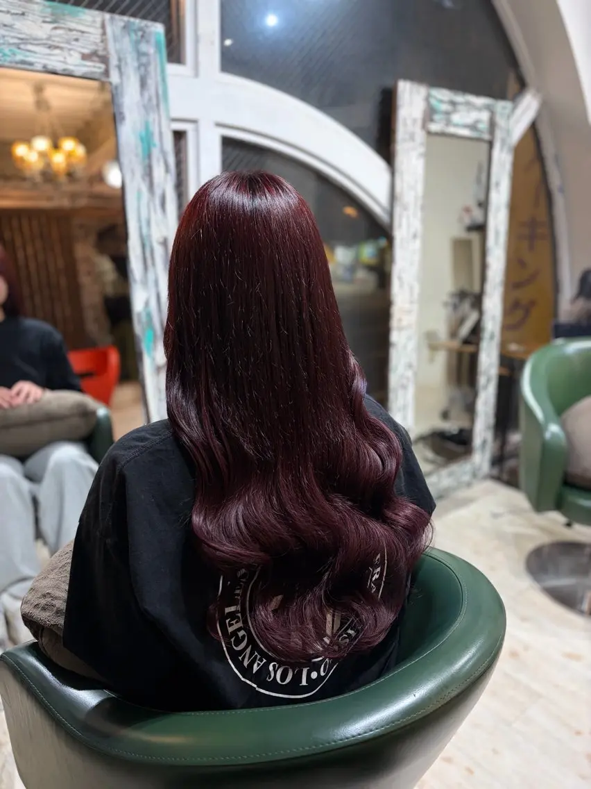 ロング ヘアカラー エクステ orque deux .kannaのヘアスタイル