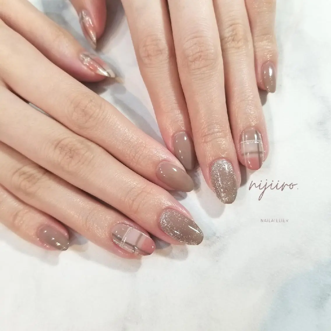ネイル ハンドネイル nijiiro🌈 サトウのネイルデザイン