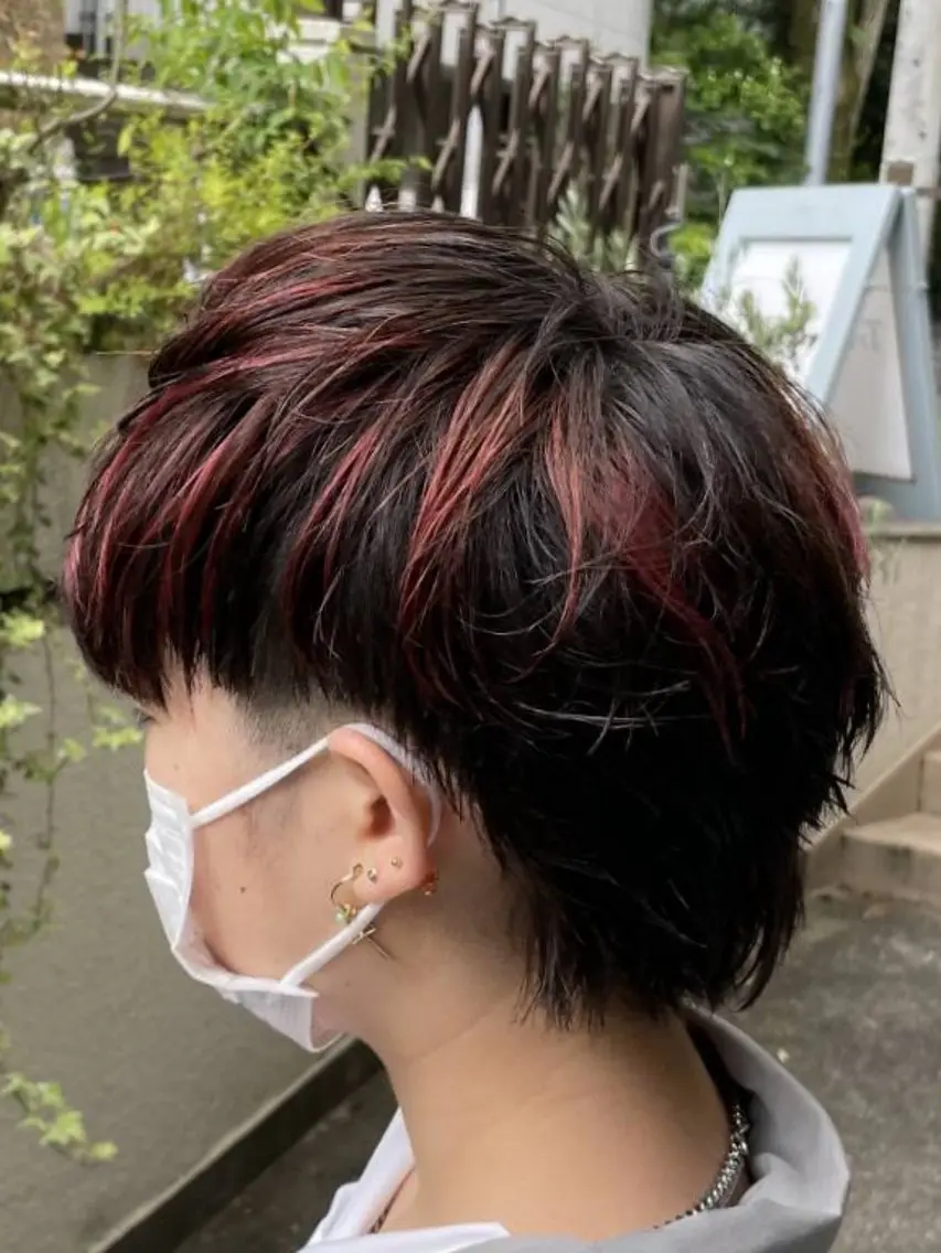ショート カット ヘアカラー のむら りさのヘアスタイル