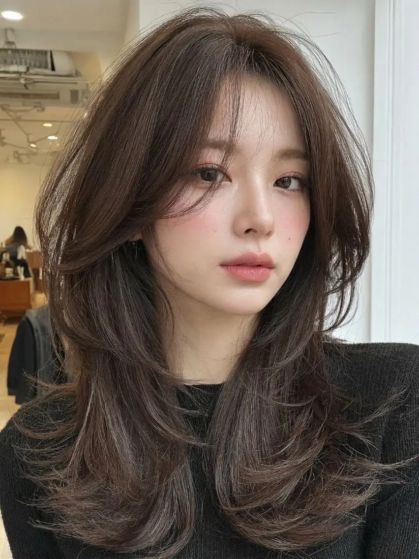 セミロング カラー カット ヘアカラー トリートメント 🌛ダブルカラー 🌜SAYAKAのヘアスタイル