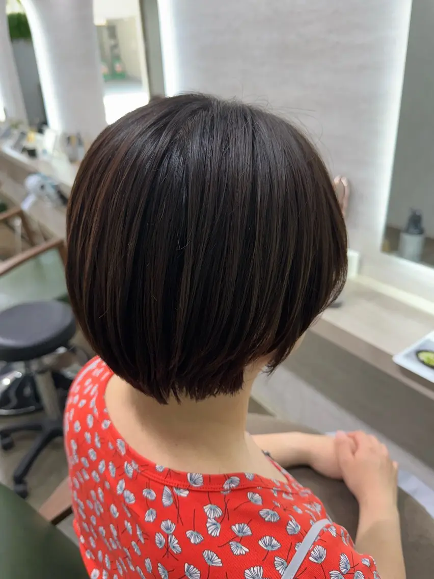 ショート ショートヘア カット トリートメント 縮毛矯正/ /関内/あべももこのヘアスタイル
