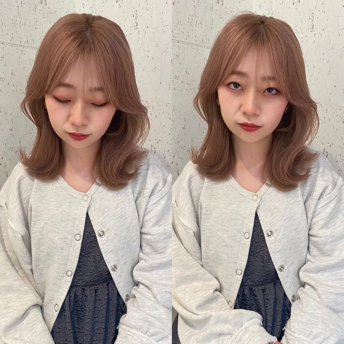 ミディアム カラー ヘアカラー トリートメント mai / linoah˚✧のヘアスタイル