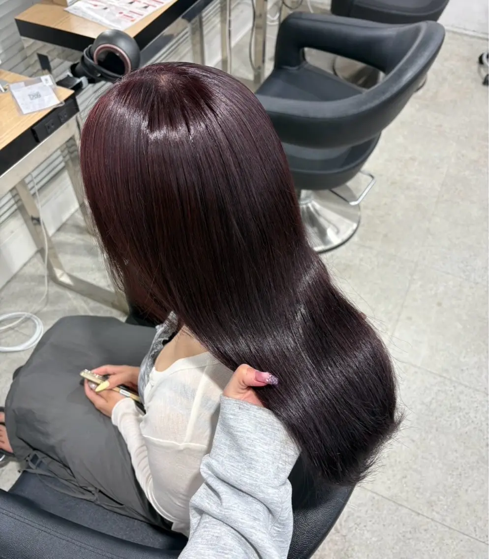 ロング ヘアカラー miku/ラベンダー 透明感カラー🪻❤︎のヘアスタイル