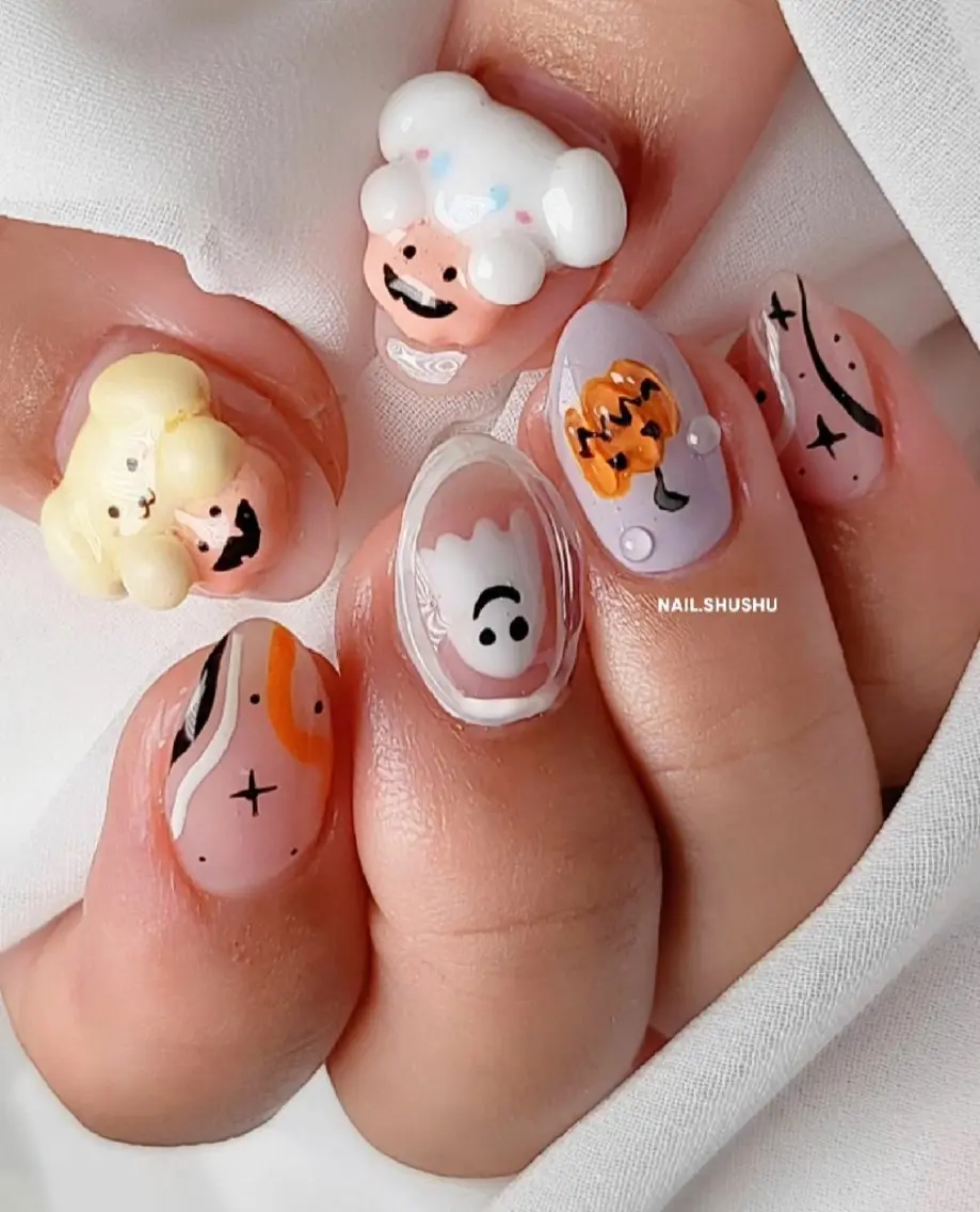 ネイル 持ち込み ニュアンスネイル ワンカラーネイル シンプルネイル 3dパーツ/流行り 👧shushu❤️のネイルデザイン