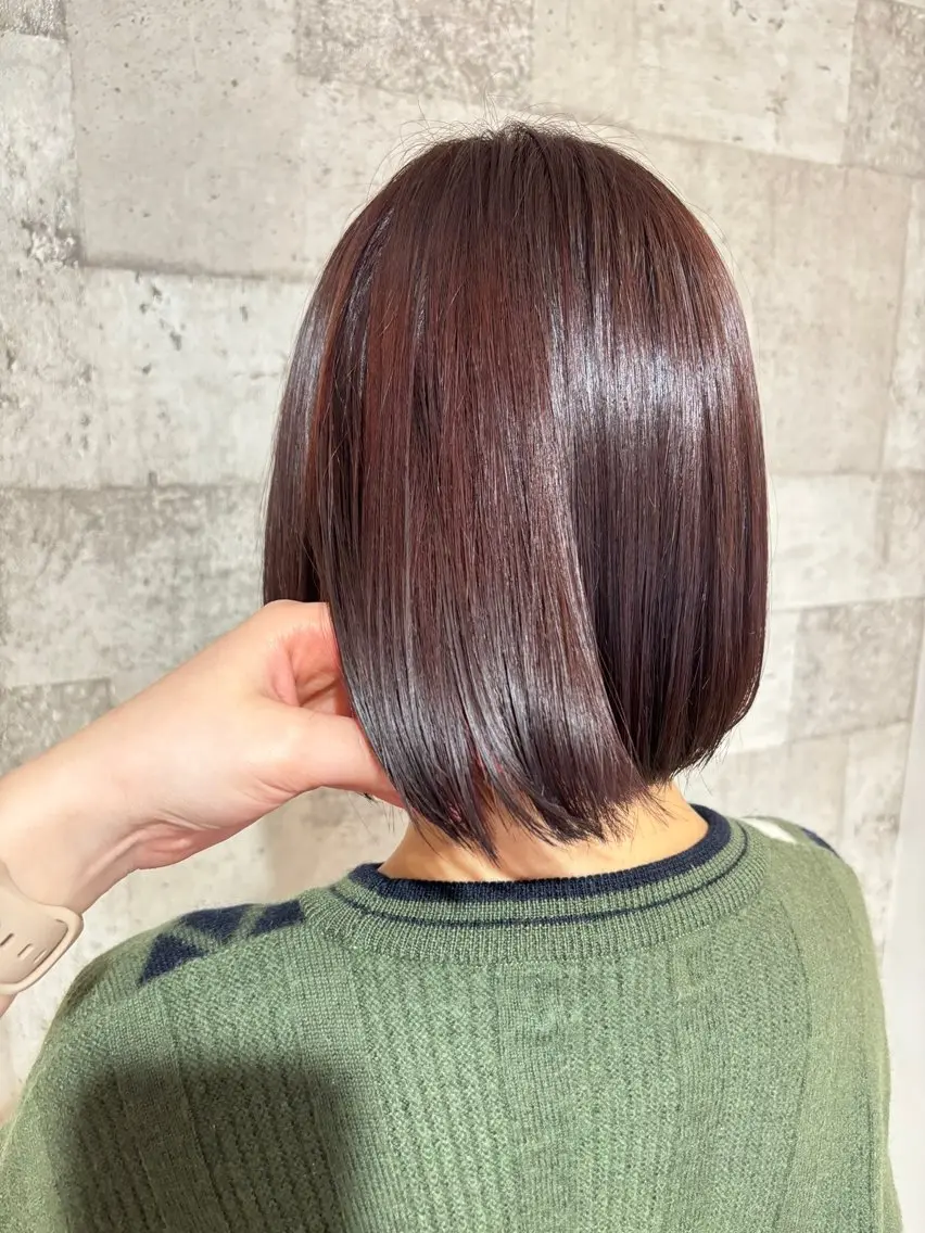ショート カット ヘアカラー トリートメント 菅野 凪紗のヘアスタイル