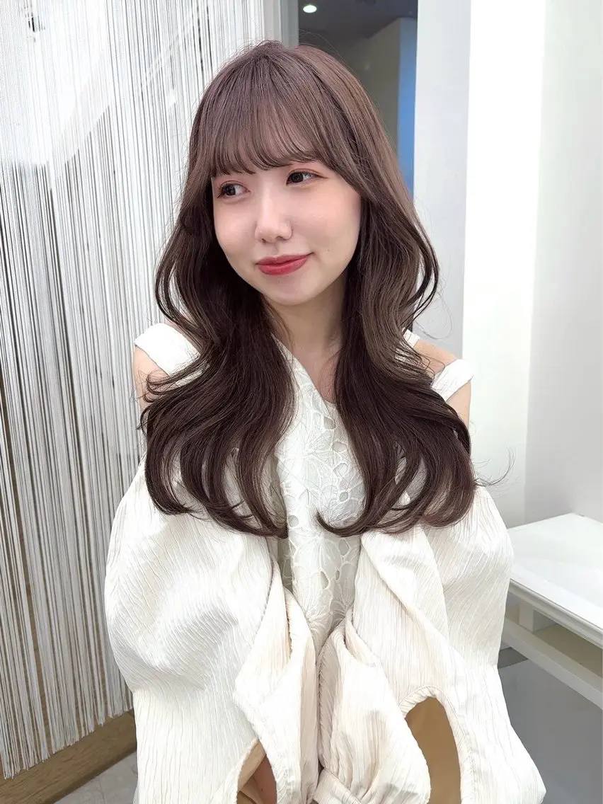 ロング カラー カット ヘアカラー ♡ParveMix NANO♡のヘアスタイル