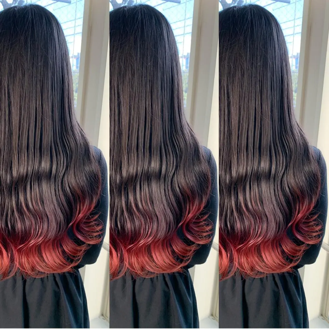 ロング カラー レッドカラー ヘアカラー トリートメント トリートメント /カラー/NAOKIのヘアスタイル