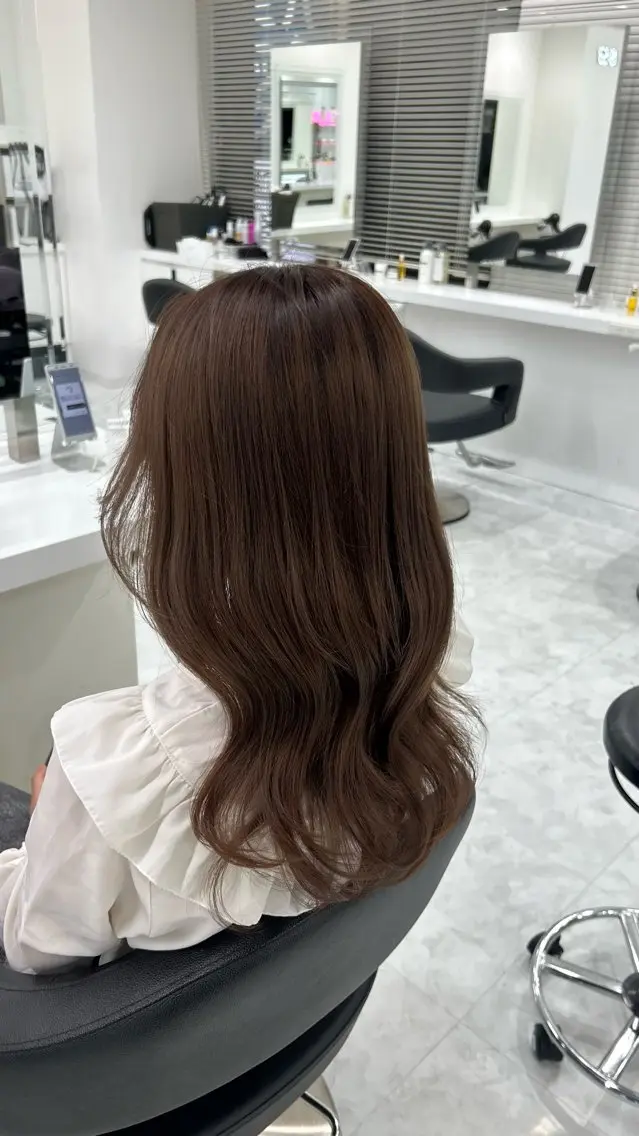 ロング カラー パーマ ヘアアレンジ メンズ キッズ 盛れ韓国ハイトーン 🎀Himari🎀のヘアスタイル
