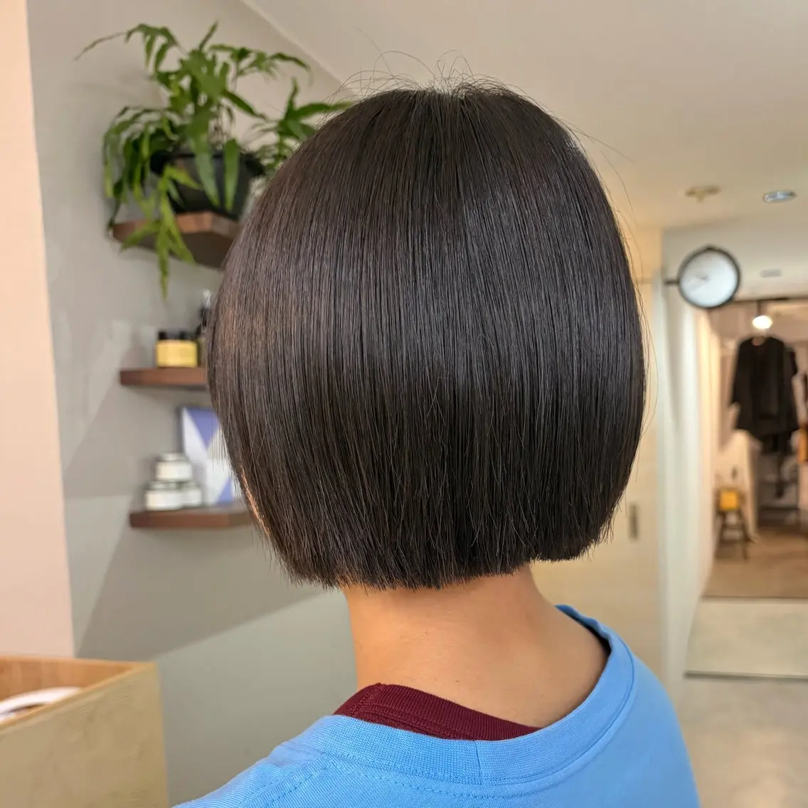 ショート ボブ カット ヘッドスパ カット強化中🤎 原亜希子のヘアスタイル