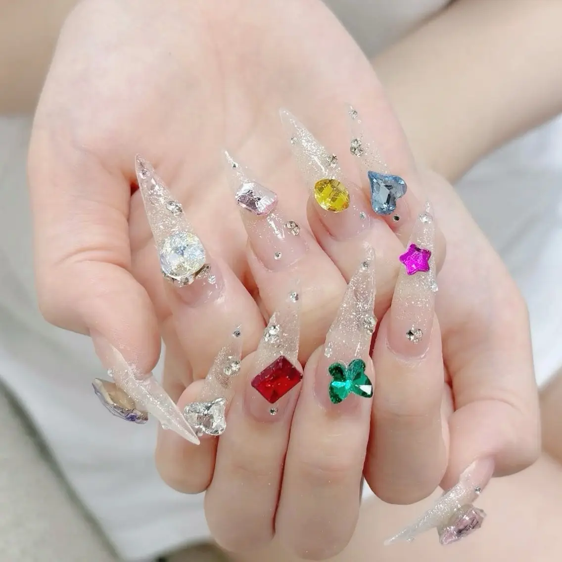 ネイル フットネイル フレンチネイル グラデーション 韓国ネイル ロングネイル ハンドネイル Hani Nail Salonのネイルデザイン
