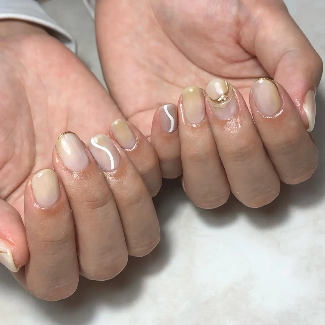 ネイル ハンドネイル shiro ハルカのネイルデザイン