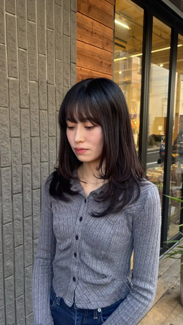 ロング レイヤーカット カット トリートメント ゆうこ🍀髪質改善/ ストレート/艶カラーのヘアスタイル