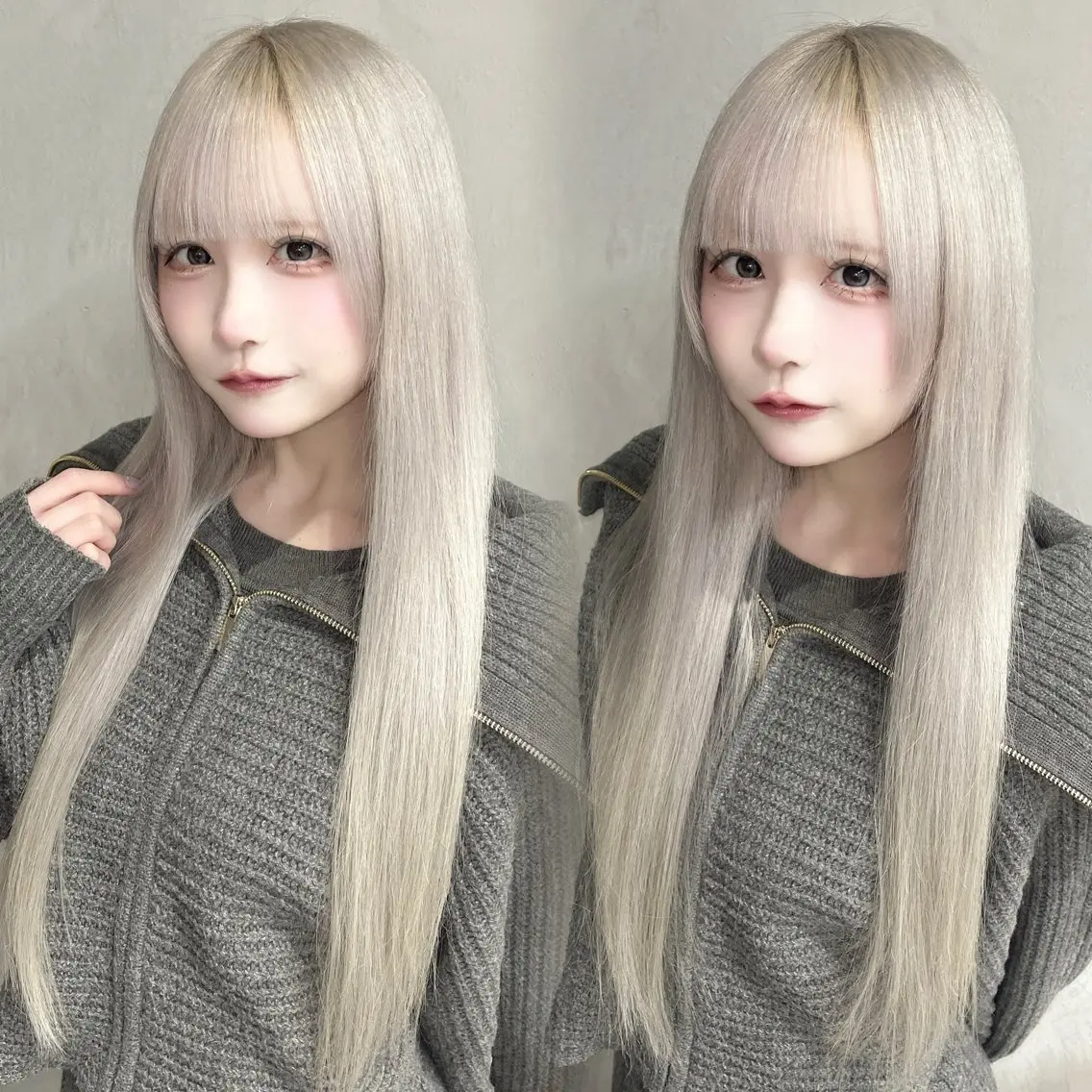 ロング カラー 艶髪ハイトーン ちひろ🌙+.°のヘアスタイル