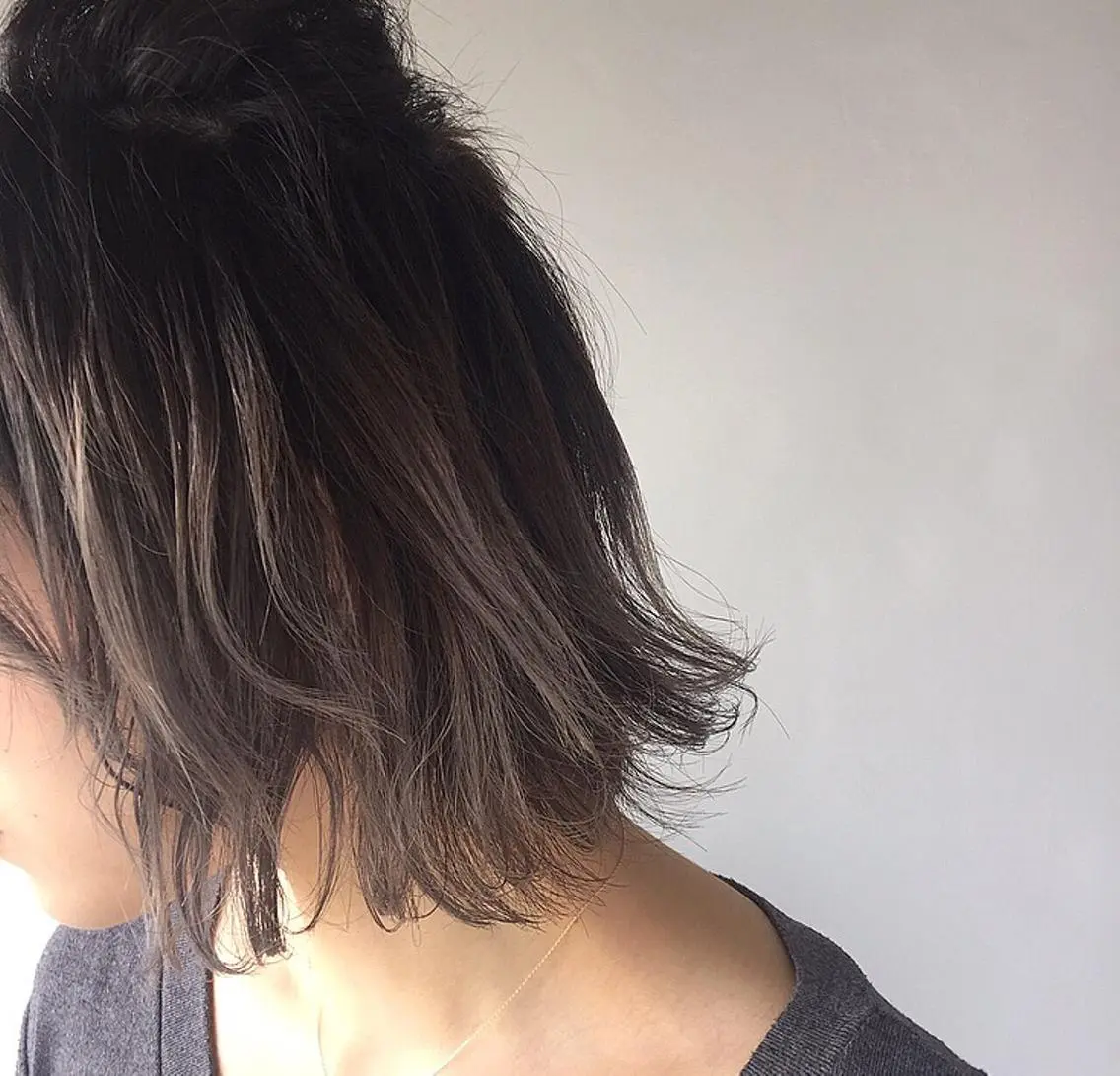 ショート カラー ヘアアレンジ レイヤーカット⭐︎ 韓国ヘア⭐︎YUKAのヘアスタイル