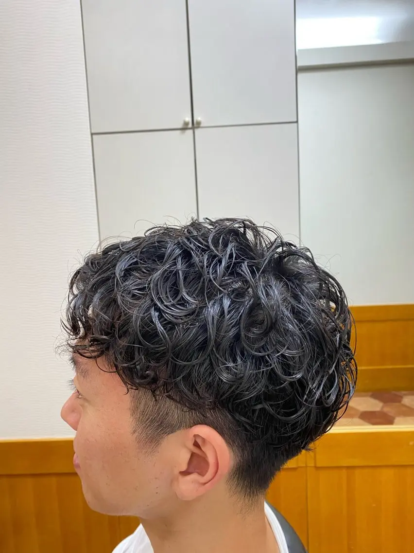 ショート パーマ カット パーマ 森　敦生👑 メンズカット＆パーマのヘアスタイル