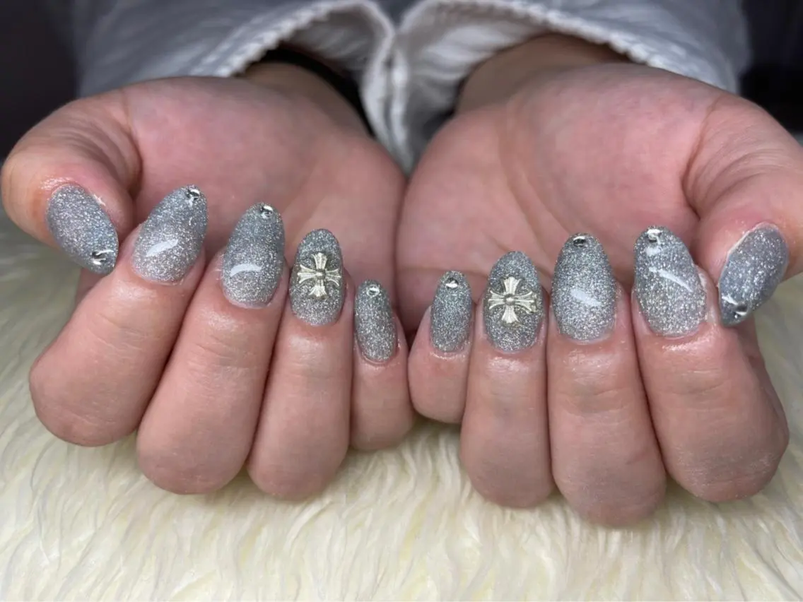 ネイル 長さ出し ジェルネイル 韓国ネイル マグネットネイル 持ち込み ハンドネイル Nail&eye Belire 新宿のネイルデザイン