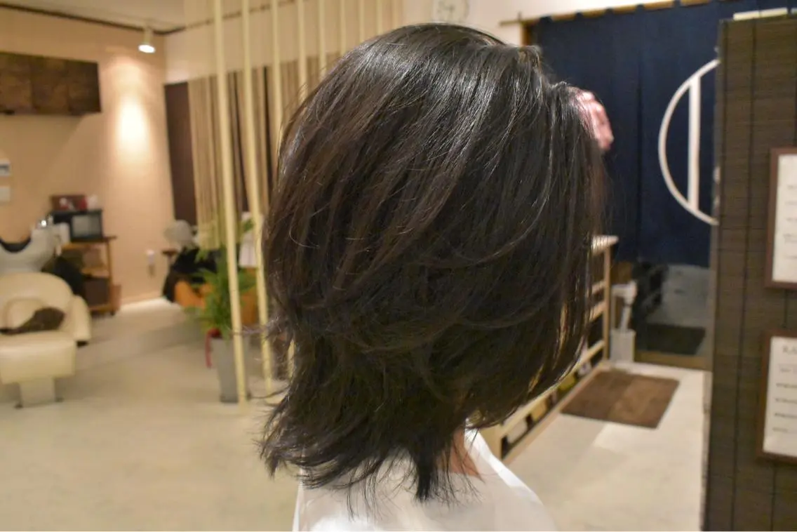 ミディアム トリートメント 大島 惇のヘアスタイル