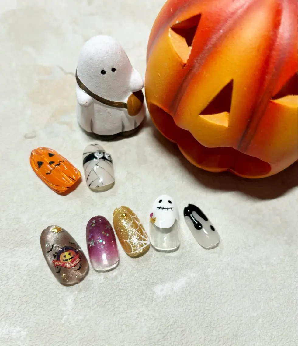 ネイル ハロウィン nail salon monailのネイルデザイン
