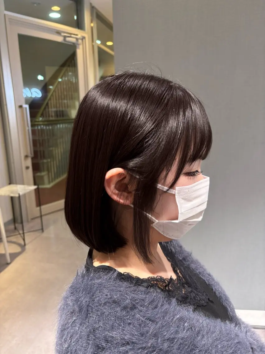 カラー ケアカラー グレージュ カット 🌸SAORI ボブ/ショート🌸のヘアスタイル