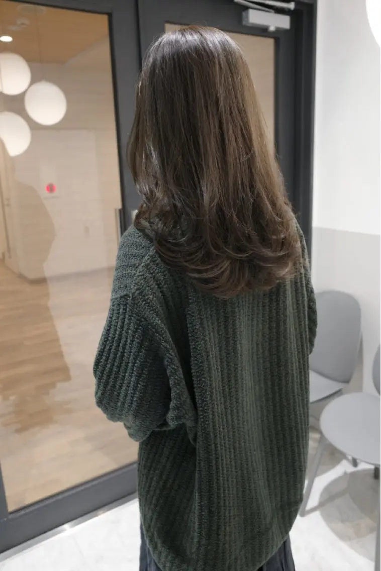 セミロング カット ヘアカラー トリートメント ボブ/マンツーマン ミヒラケイタのヘアスタイル