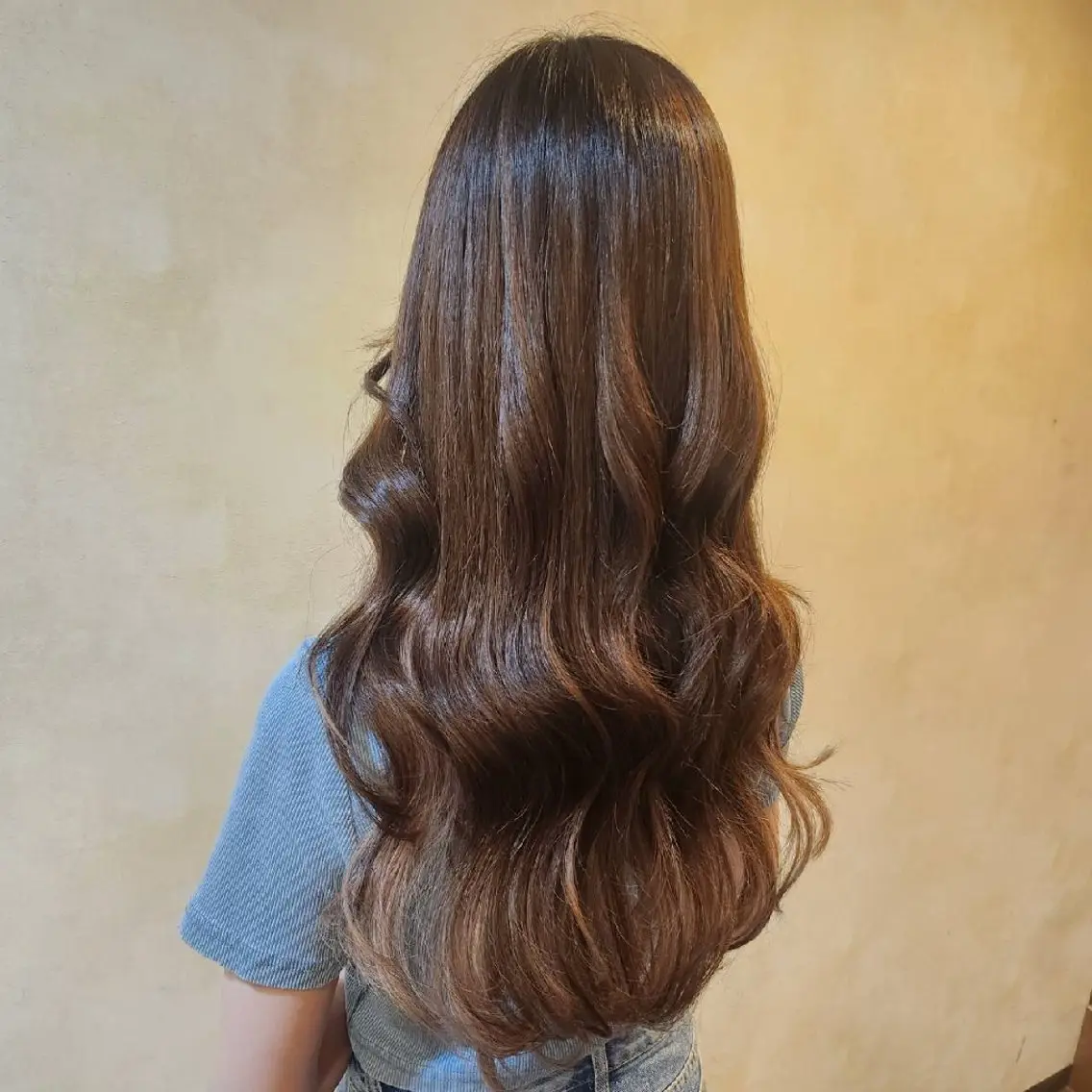 ロング ヘアアレンジ シールエクステ エクステ ロング カット エクステ 田井中 悠紀のヘアスタイル
