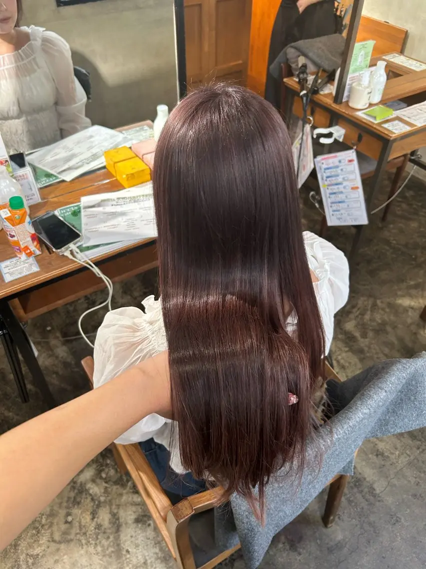 ロング カラー カット ヘアカラー トリートメント moe🎀 透明感♡似合わせのヘアスタイル