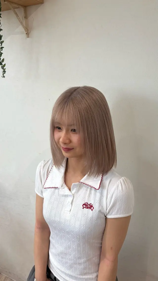カラー 透明感color ゆうな🎀のヘアスタイル