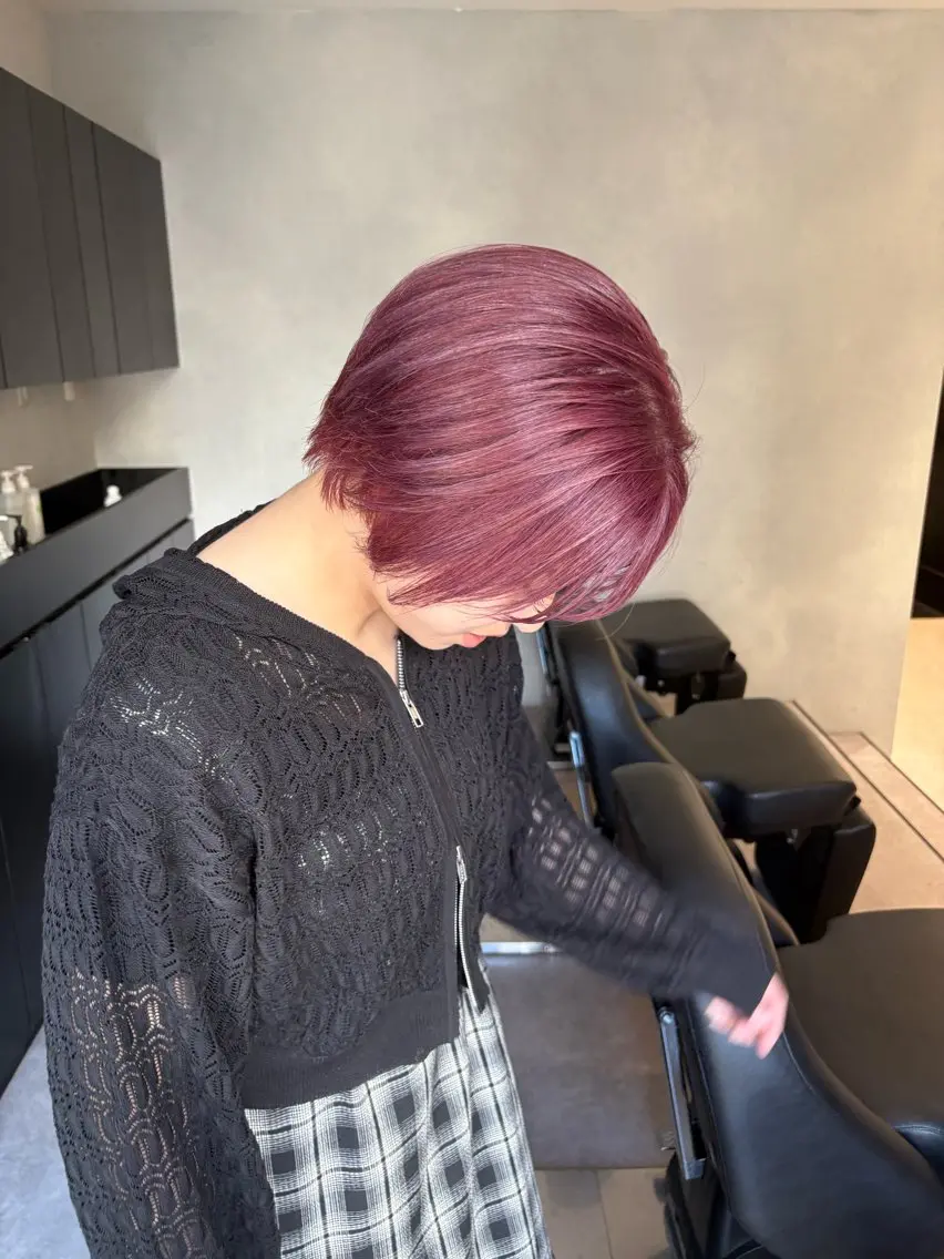 ショート カラー カット ヘアカラー 吉武 茂暉のヘアスタイル