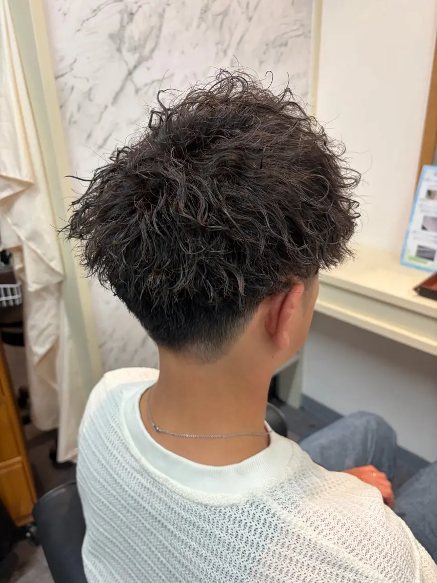 パーマ メンズ カット パーマ 大人メンズ/パーマ/ WATARUのヘアスタイル