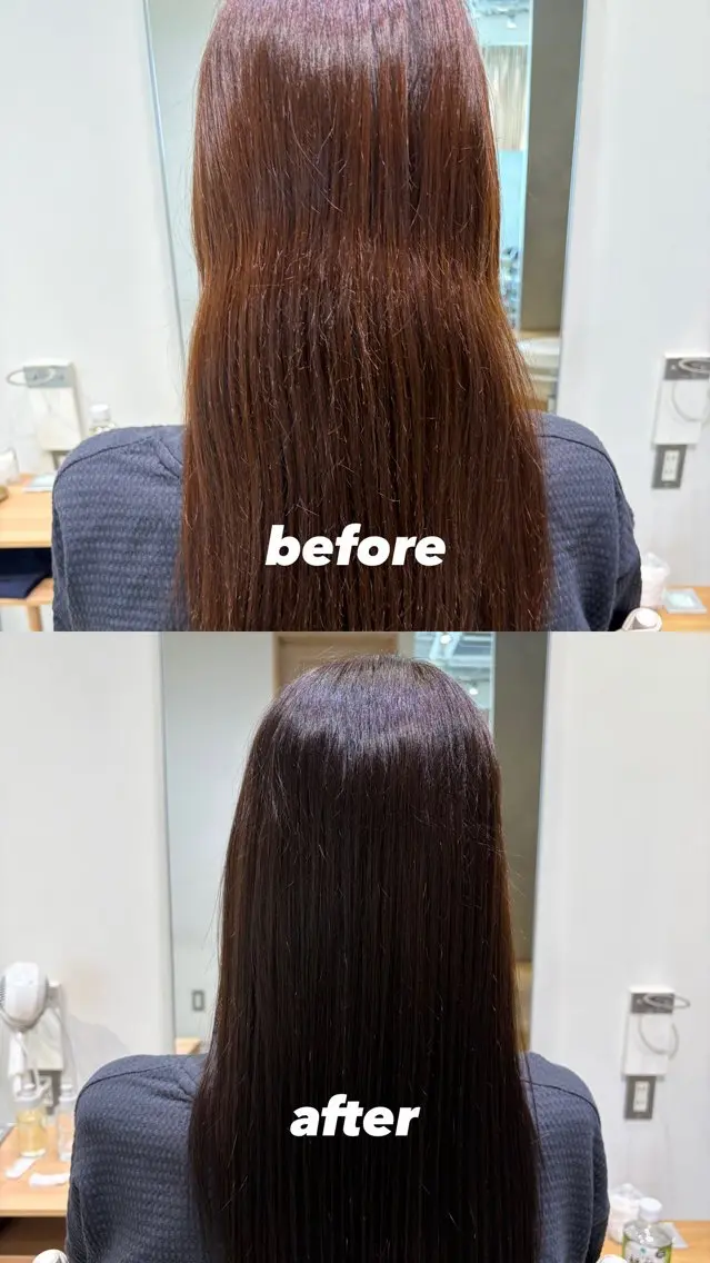 ロング カラー ブラウンカラー トリートメント ヘアカラー トリートメント 渋谷 透明感カラー 雄貴のヘアスタイル