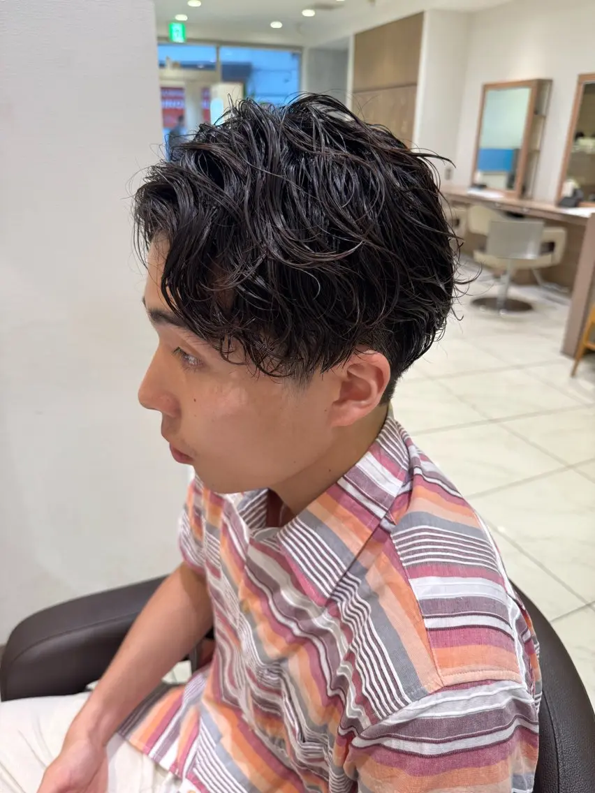 ショート パーマ メンズ カット パーマ メンズパーマ特化/ メッシュ/薫/店長のヘアスタイル
