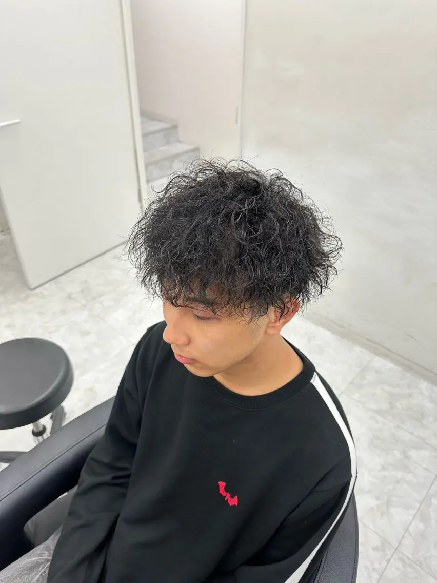 パーマ メンズ カット パーマ ✂︎メンズパーマ特化 🏆メンズ美容師のヘアスタイル