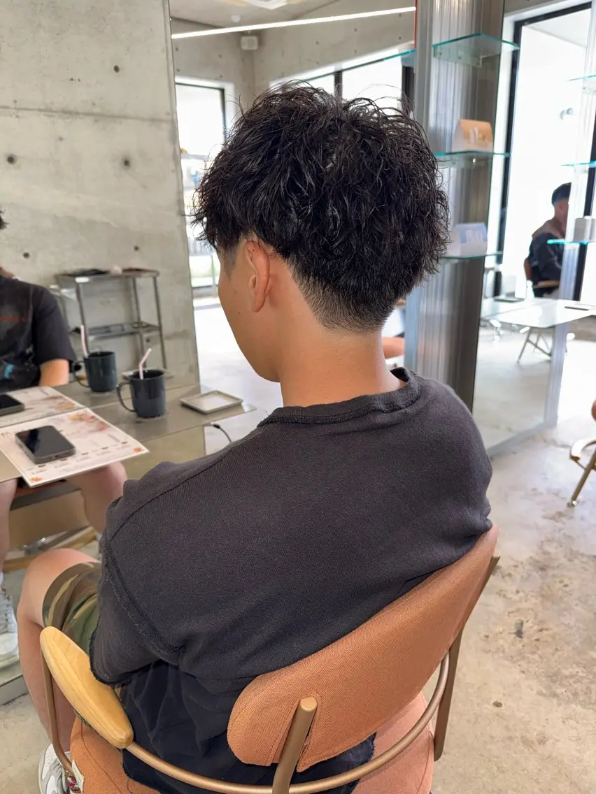 パーマ メンズ メンズパーマ カット パーマ SLOW🫧 ルナ🫧のヘアスタイル