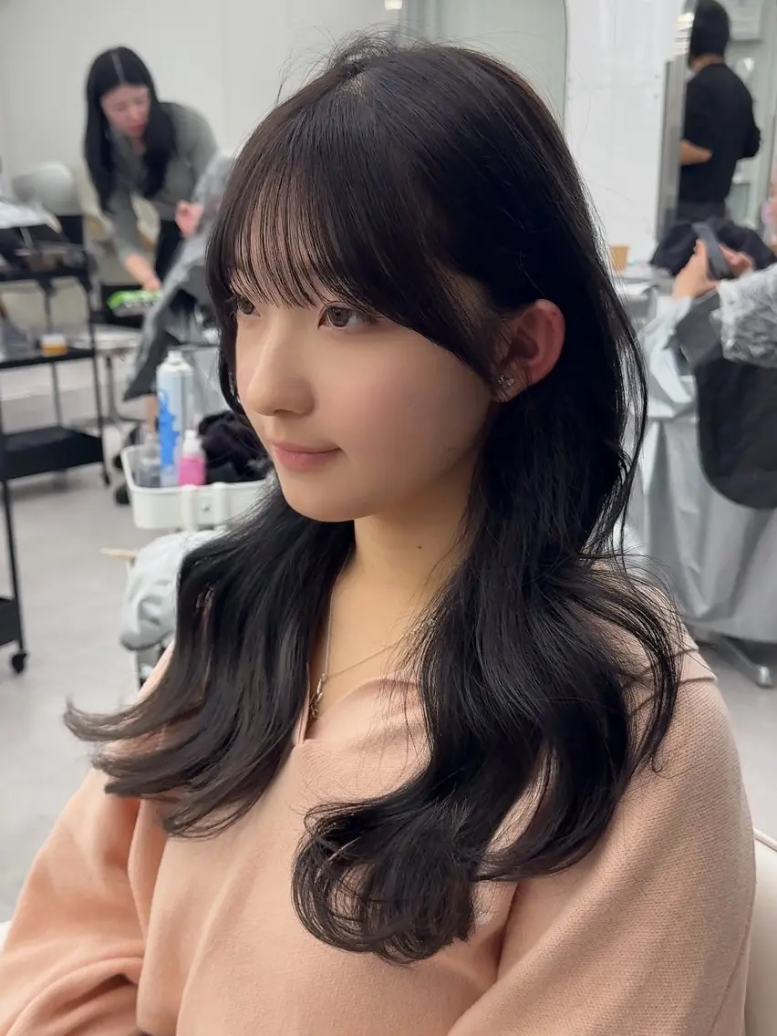 ミディアム カラー ヘアアレンジ カット ヘアカラー トリートメント 顔周り&ミディアム 特化/池袋/kokiのヘアスタイル
