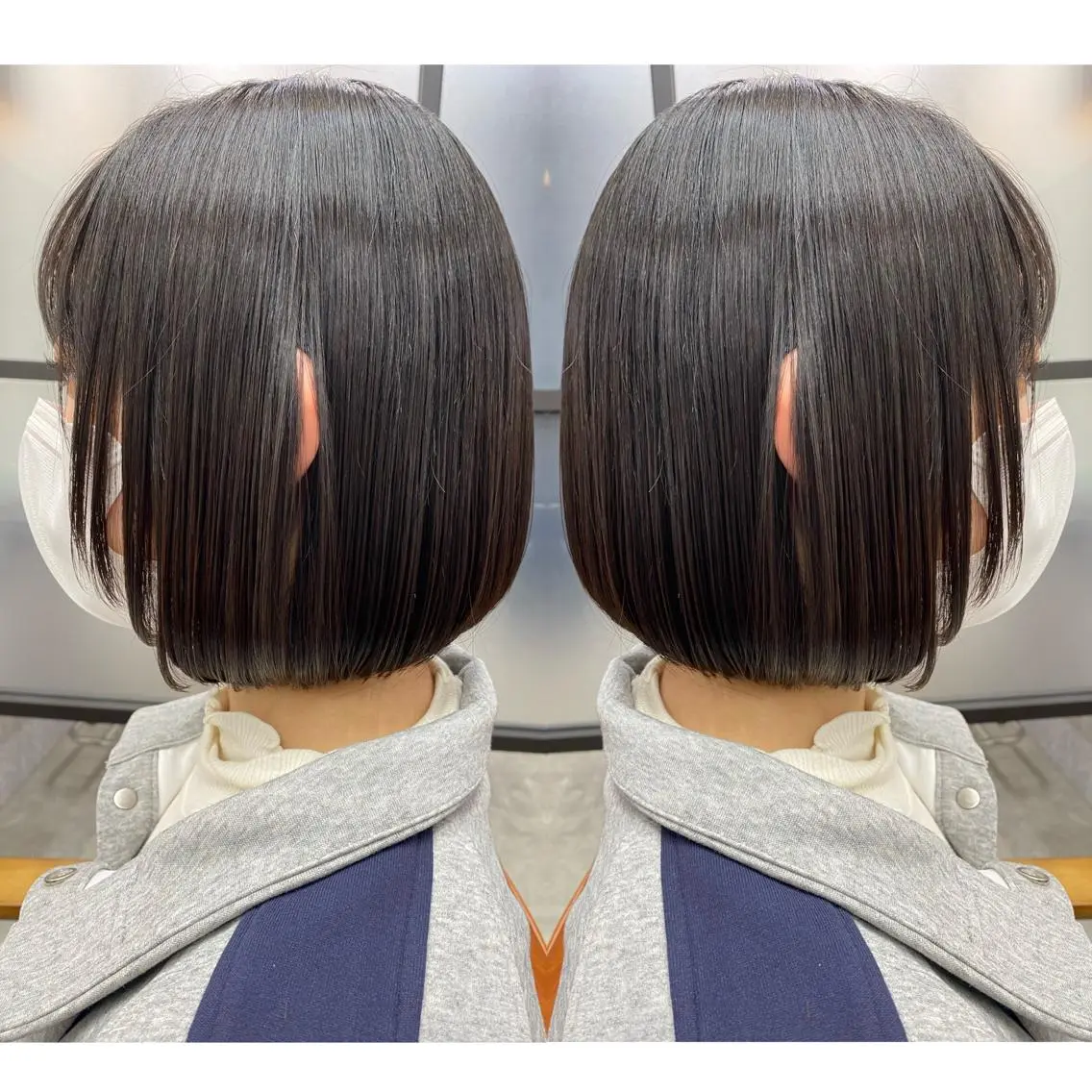 ショート ボブ 顔まわりレイヤー レイヤーカット 艶カラー吉祥寺🌸 KAZUEのヘアスタイル