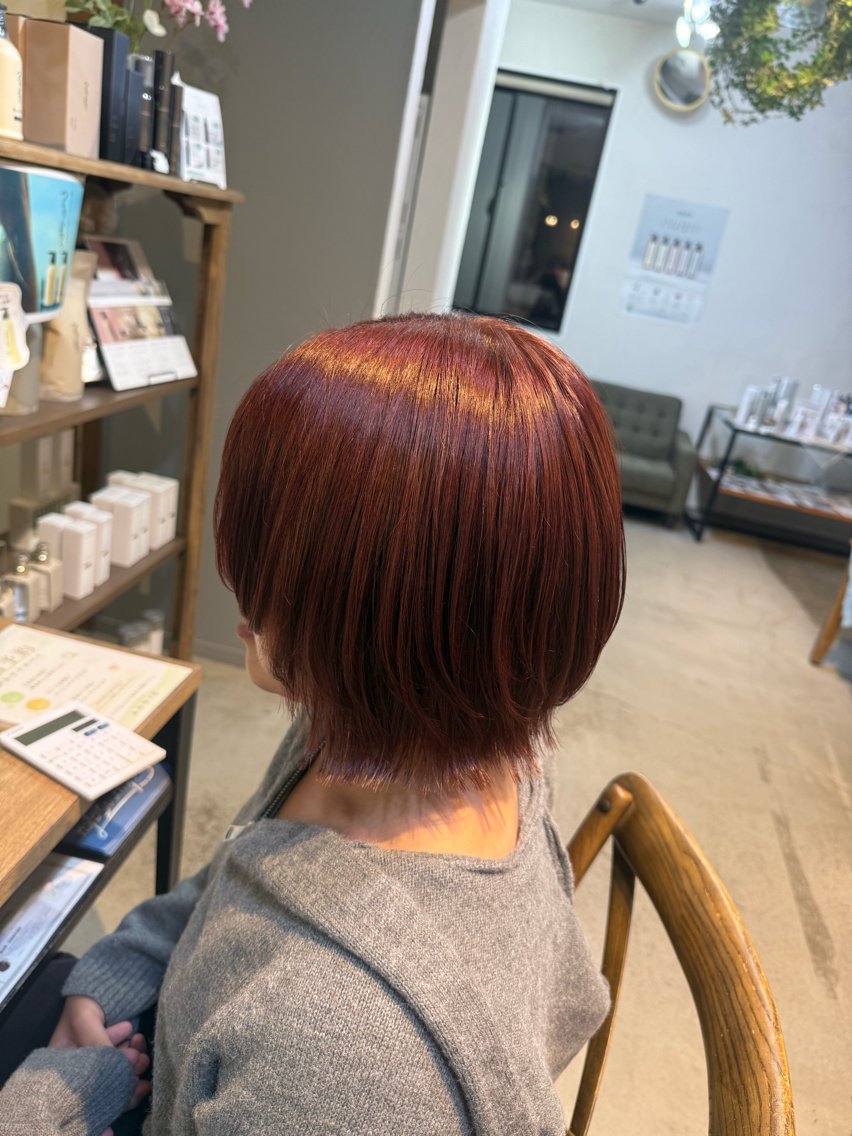 ショート カラー カット ヘアカラー Hikari／暖色／ ブラウンカラー🤍のヘアスタイル