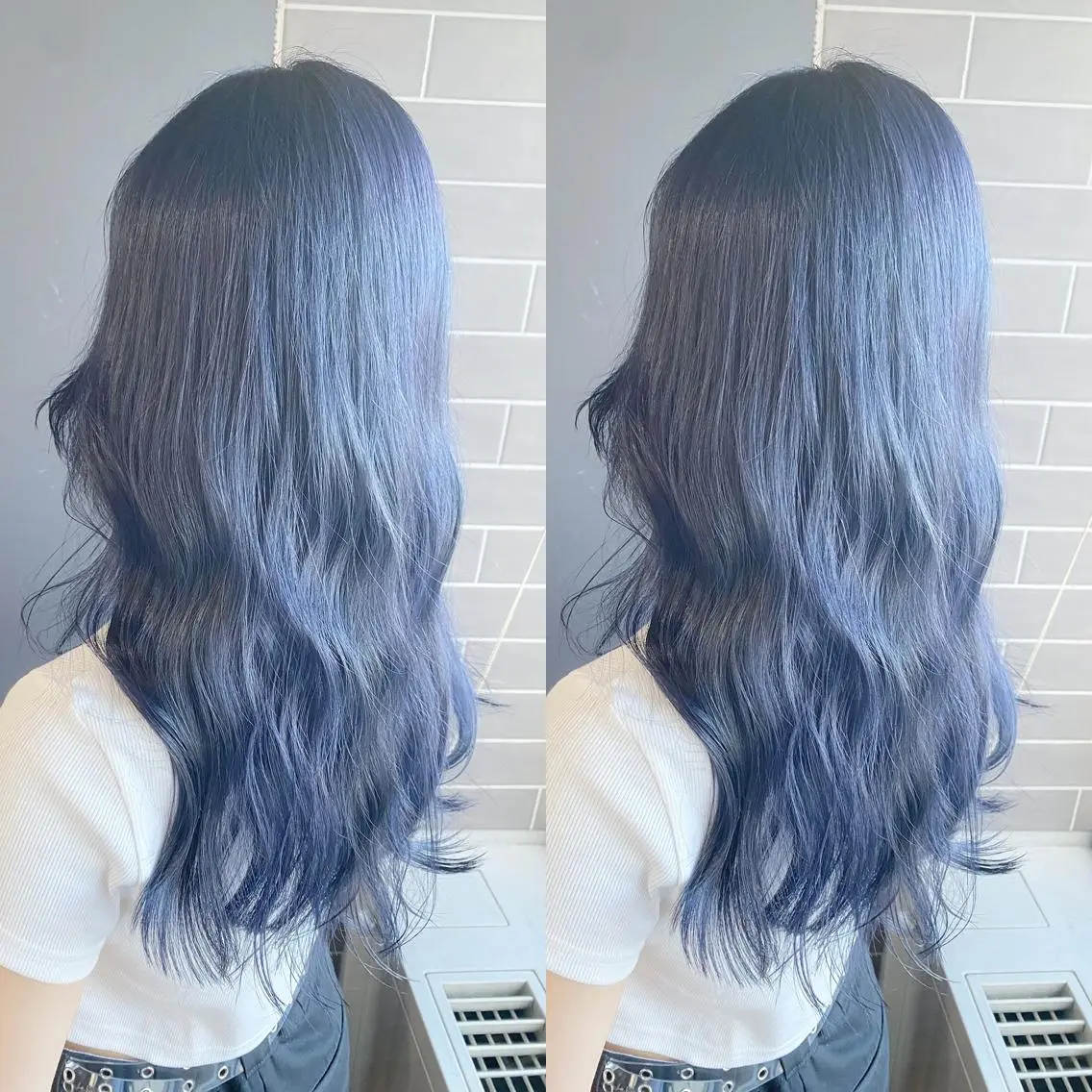 セミロング カラー カット ヘアカラー トリートメント yoriダブルカラー 代表すがわらのヘアスタイル