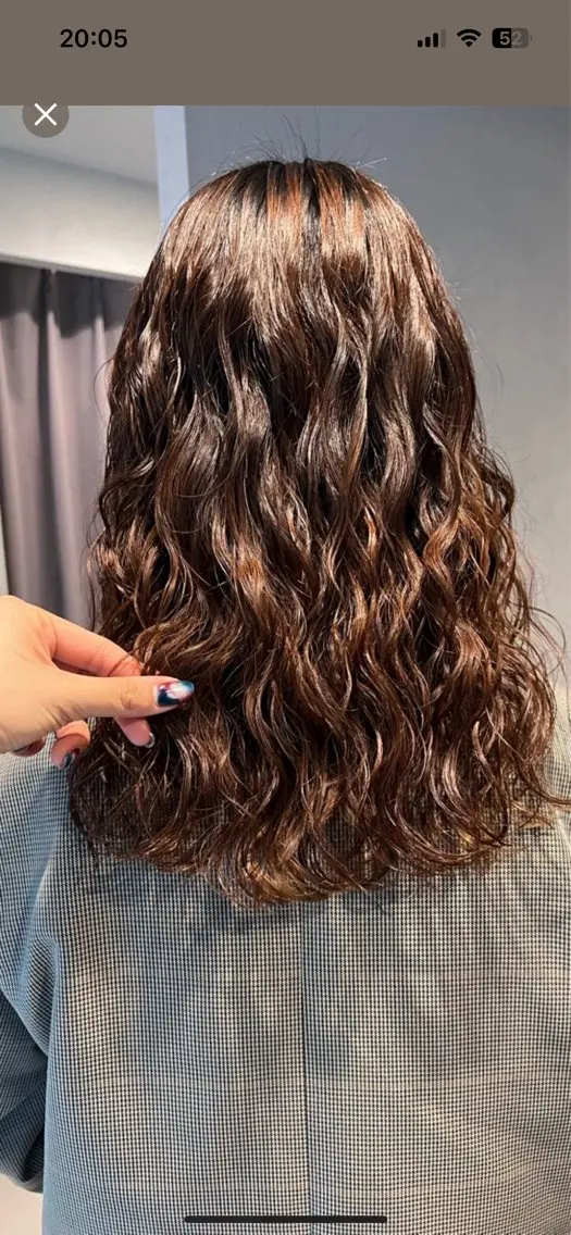 ミディアム 🌿朝5分でお洒落 パーマスタイル🌿のヘアスタイル