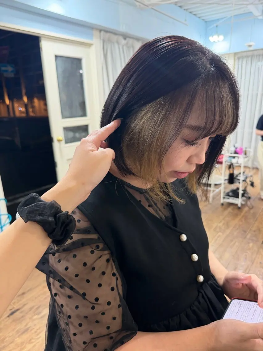 カラー ベージュカラー ブラウンカラー ミルクティーベージュ ヘアカラー Ann  merry ann/陽菜のヘアスタイル