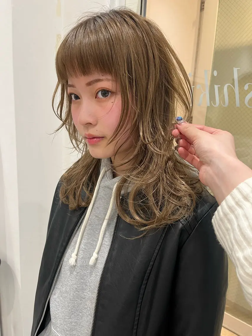 ロング レイヤーカット NANA/ハイトーン メンズパーマのヘアスタイル